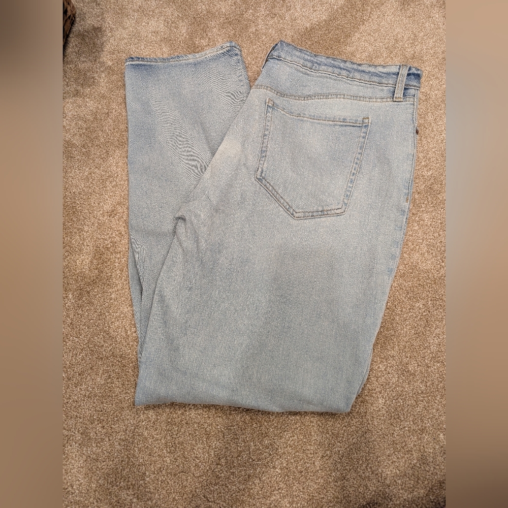 Ladies Old Navy High Rise O.G. Loose Fit Jeans Secret Smooth Pockets Sz 16 TALL